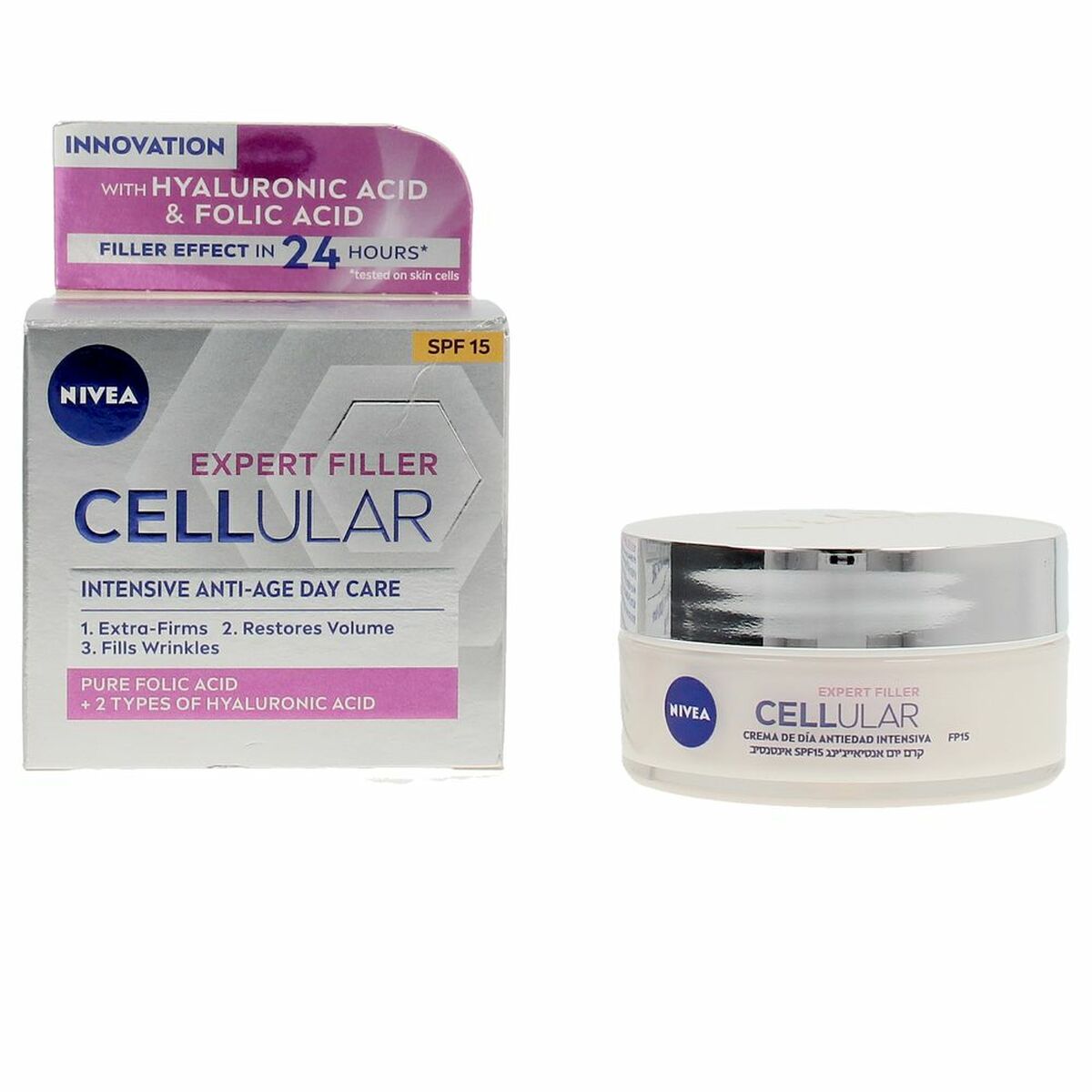 Дневен крем Nivea Cellular Filler Spf 15 50 ml